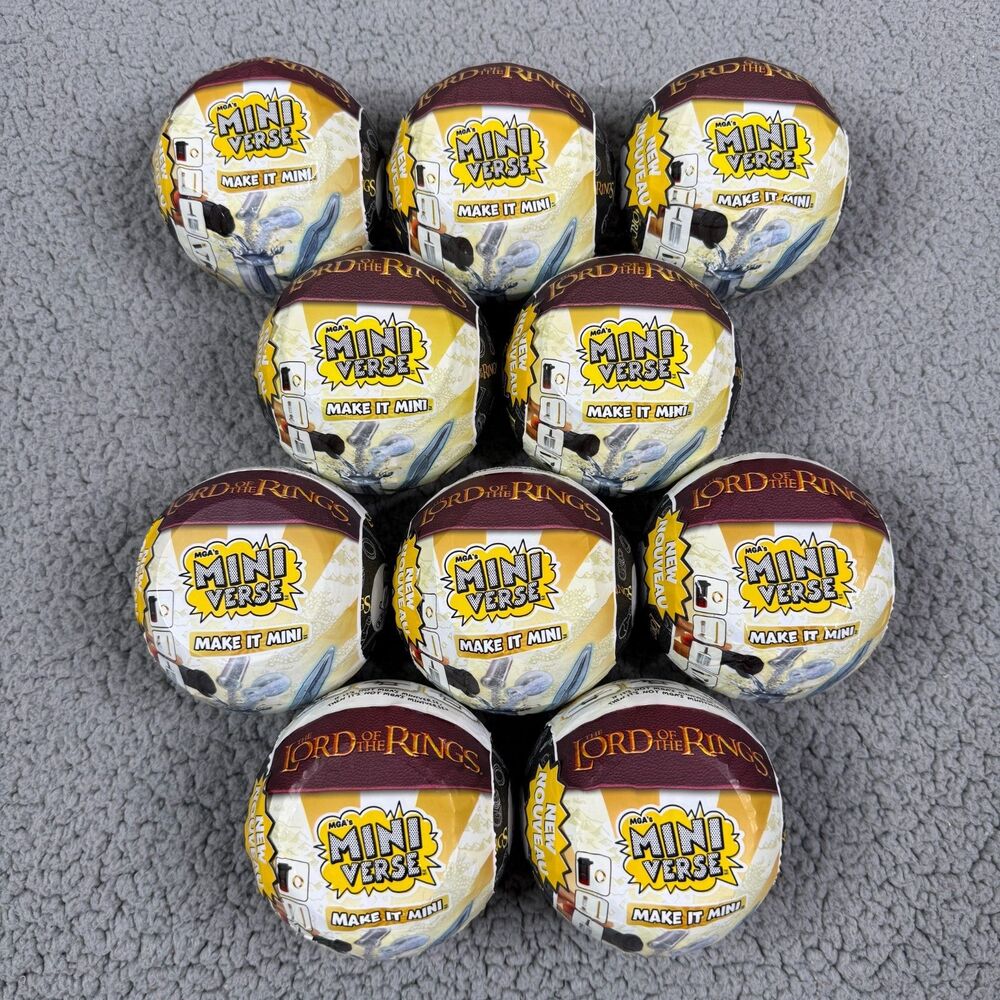 MGA Miniverse Lord of the Rings Make It Mini Lot of 10 New Sealed Blind Ball Toy